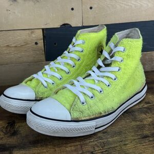 Converse All Star High Top Sneakers Green Yellow Tennis Ball M11 W13